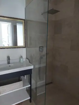 Ein Badezimmer in der Unterkunft Atelierwohnung ELLE