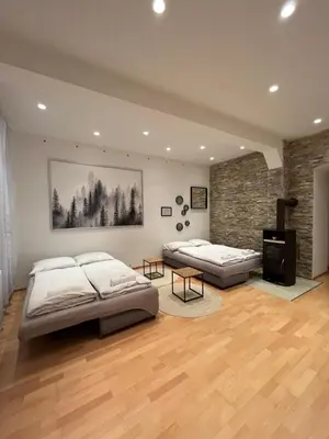 Ein Bett oder Betten in einem Zimmer der Unterkunft Luxury CityApartment 5