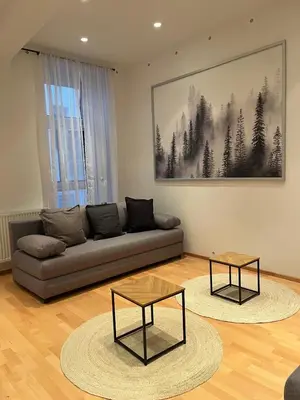 Ein Sitzbereich in der Unterkunft Luxury CityApartment 5