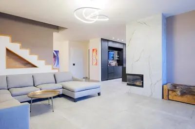Ein Sitzbereich in der Unterkunft Villa Rose close to Vienna & Airport