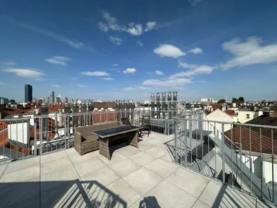Ein allgemeiner Blick auf Wien oder ein Stadtblick von der Ferienwohnung aus