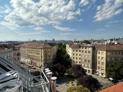 Ein allgemeiner Blick auf Wien oder ein Stadtblick von der Ferienwohnung aus