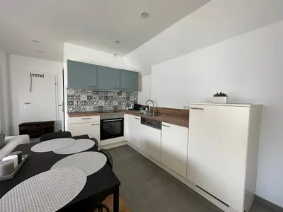 Küche/Küchenzeile in der Unterkunft FeelHome-Dachterrasse-4 Gäste-WiFi