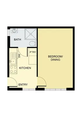 Grundriss der Unterkunft Am Tabor Apartment