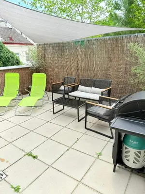 Ein Patio oder anderer Außenbereich in der Unterkunft Relax auf der Terrasse in Wien