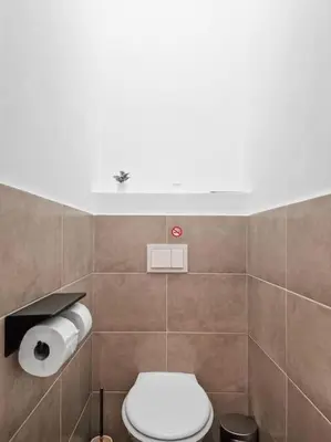 Ein Badezimmer in der Unterkunft tabor strasse apartment