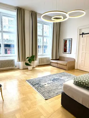 Ein Sitzbereich in der Unterkunft Opera Vienna Apartment 145 m2