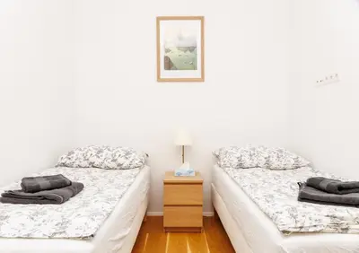 Ein Bett oder Betten in einem Zimmer der Unterkunft 2 beds top apart in vienna's heart