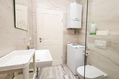 Ein Badezimmer in der Unterkunft 2 beds top apart in vienna's heart