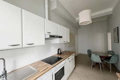 Küche/Küchenzeile in der Unterkunft Neue, groß & gemütliche Wohnung mit toller Anbindung