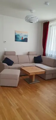 Ein Sitzbereich in der Unterkunft Appartment Jedi