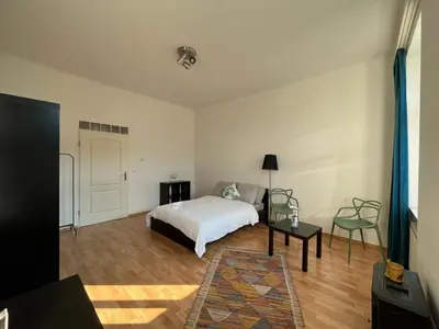 Ein Bett oder Betten in einem Zimmer der Unterkunft Messe-Wien Luminous Flat