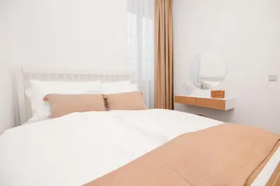 Ein Bett oder Betten in einem Zimmer der Unterkunft Luxuswohnung in Wiens Zentrum