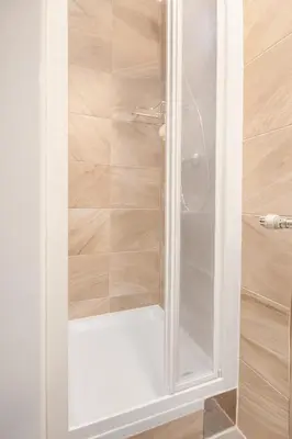 Ein Badezimmer in der Unterkunft Luxuswohnung in Wiens Zentrum