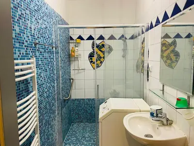 Ein Badezimmer in der Unterkunft Oelweingasse