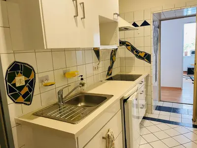 Küche/Küchenzeile in der Unterkunft Oelweingasse
