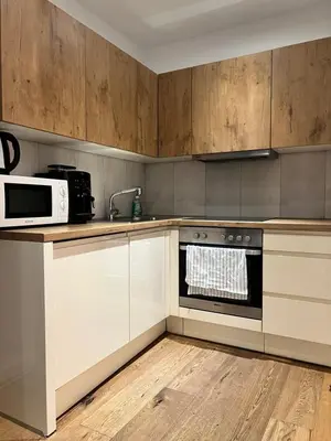 Küche/Küchenzeile in der Unterkunft REMA Apartments 1070