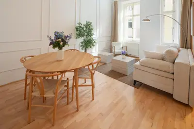 Ein Sitzbereich in der Unterkunft Oona Boutique Apartments