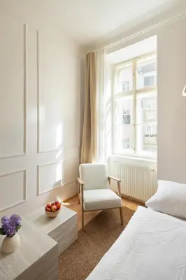 Ein Bett oder Betten in einem Zimmer der Unterkunft Oona Boutique Apartments