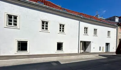 Das Gebäude in dem sich die Ferienwohnung befindet