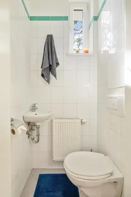 Ein Badezimmer in der Unterkunft Blaues Wiener Refugium - Gym - Parking