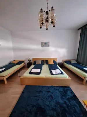 Ein Bett oder Betten in einem Zimmer der Unterkunft Sonnenblume Apartment