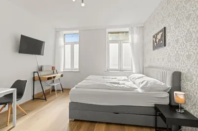Ein Bett oder Betten in einem Zimmer der Unterkunft FarawayHomes Studios 43