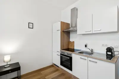 Küche/Küchenzeile in der Unterkunft FarawayHomes Studios 43