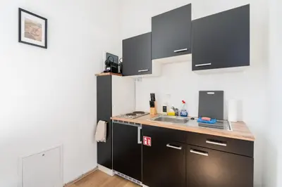 Küche/Küchenzeile in der Unterkunft FarawayHomes Studios 43