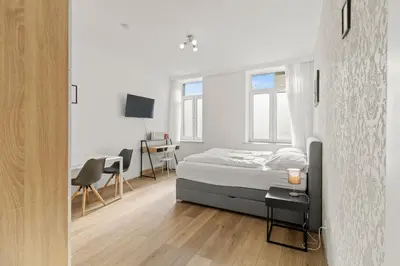 Ein Bett oder Betten in einem Zimmer der Unterkunft FarawayHomes Studios 43