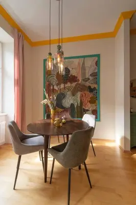 Ein Sitzbereich in der Unterkunft josef's home I Vienna Charm Apartment I 01
