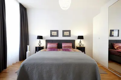 Ein Bett oder Betten in einem Zimmer der Unterkunft Apartment Theresiengasse