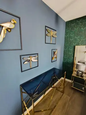 Ein Sitzbereich in der Unterkunft BOSSA CITY Design Apartments