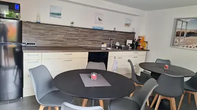 Küche/Küchenzeile in der Unterkunft Pension Haus Nova