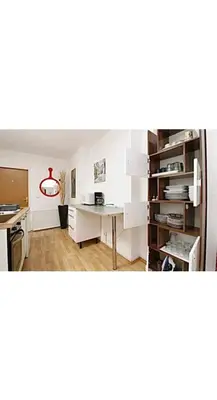 Küche/Küchenzeile in der Unterkunft Vienna Room Nr 11