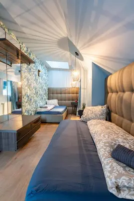 Ein Bett oder Betten in einem Zimmer der Unterkunft Superior Apartments Vienna - City Center