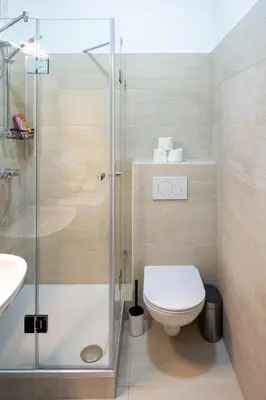 Ein Badezimmer in der Unterkunft Deluxe retreat near Präter park and City Centre