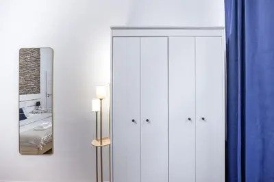 Ein Bett oder Betten in einem Zimmer der Unterkunft Deluxe retreat near Präter park and City Centre