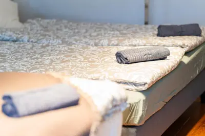 Ein Bett oder Betten in einem Zimmer der Unterkunft Premium Suites Vienna - Schönlaterngasse