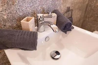 Ein Badezimmer in der Unterkunft Premium Suites Vienna - Schönlaterngasse