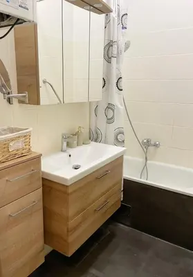 Ein Badezimmer in der Unterkunft Cozy one bedroom apartment in Vienna