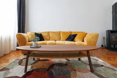 Ein Sitzbereich in der Unterkunft NEU VintageLivingVienna Apartments im 18ten