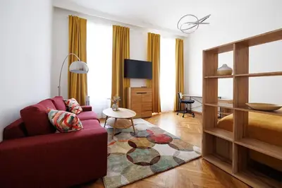 TV/Unterhaltungsangebot in der Unterkunft NEU VintageLivingVienna Apartments im 18ten