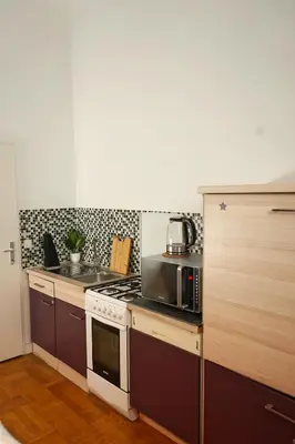 Küche/Küchenzeile in der Unterkunft Cozy Vienna Apartments