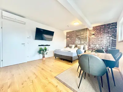 TV/Unterhaltungsangebot in der Unterkunft Gemütliche Wohnung mit Balkon
