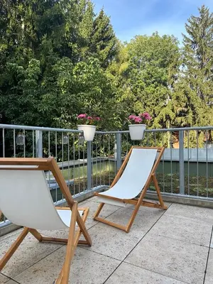 Ein Garten an der Unterkunft Vienna Urban Oasis