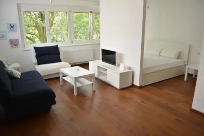 Ein Bett oder Betten in einem Zimmer der Unterkunft Vienna Urban Oasis