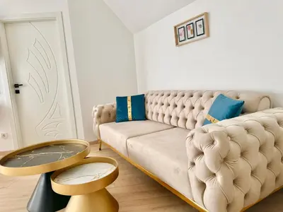 Ein Sitzbereich in der Unterkunft ASP Modern Apartments with Balcony & Free Parking