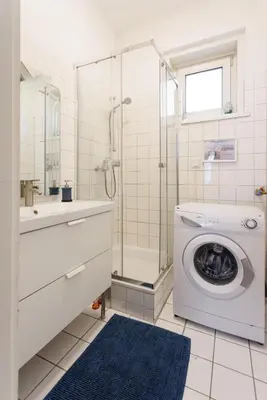 Ein Badezimmer in der Unterkunft Papageno Apartments