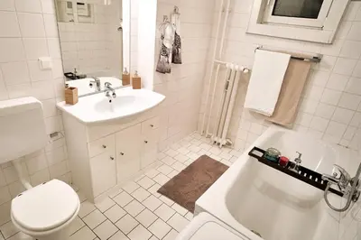Ein Badezimmer in der Unterkunft Papageno Apartments